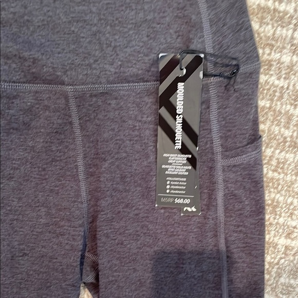 NWT Kyodan Charcoal Gray Ultra-Soft High-Waisted Leggings Sz P/Sm - Picture 3 of 5